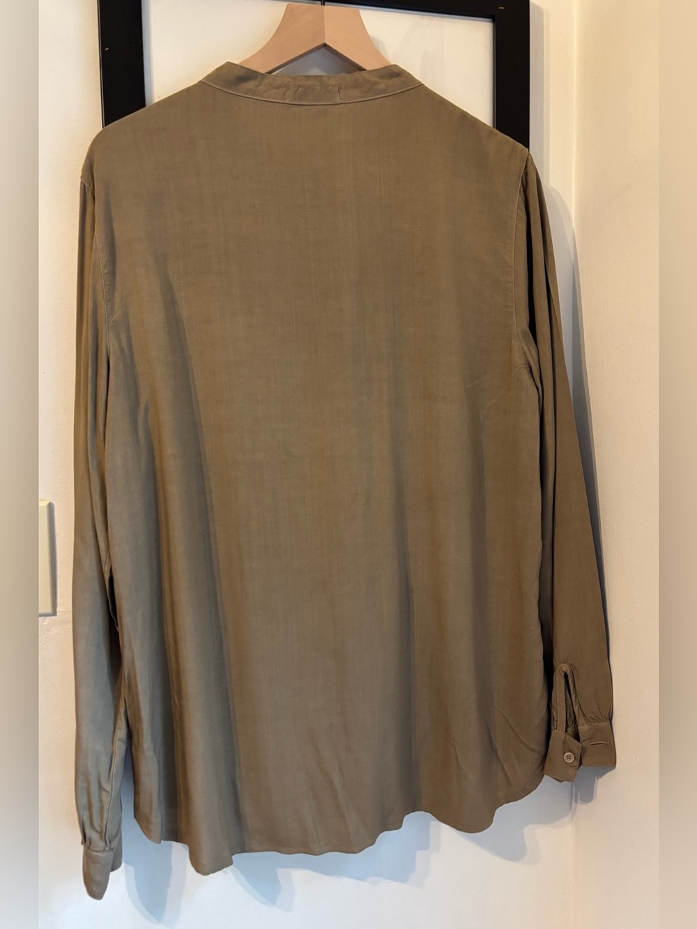 Cp Shades Tennessee Style Silk Poet Shirt size Medium army green - Picture 4 of 4